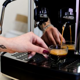 Eine verdiente Kaffeepause in unserer Druckerei.