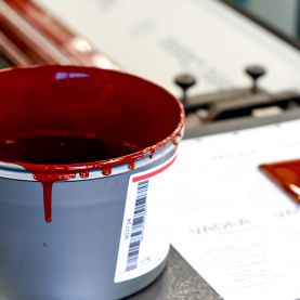 Da wird noch mit richtiger Farbe gearbeitet, ein richtig tolles Bild aus der Druckerei. #Offset